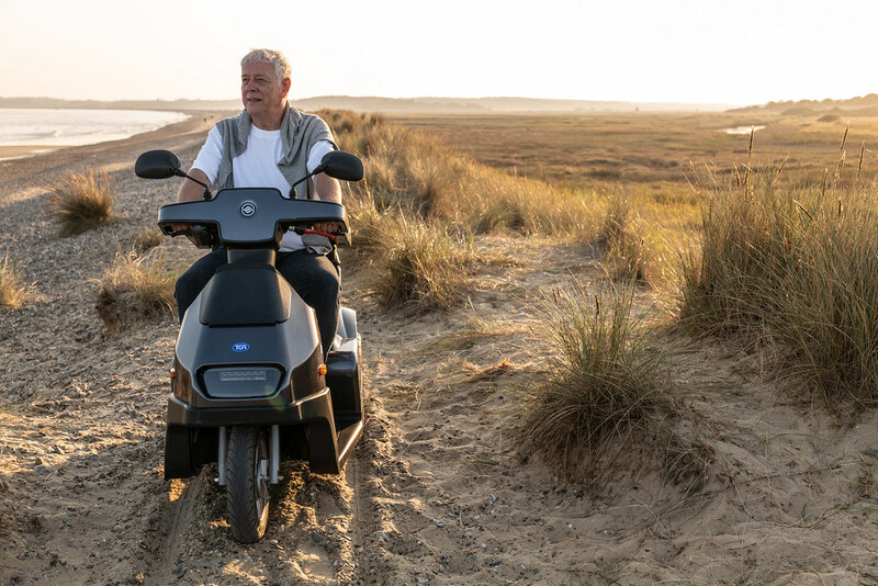 day trips to the coast are back on the cards with an all terrain mobility scooter
